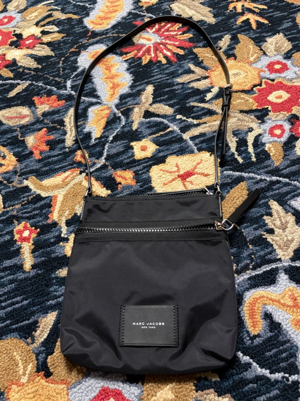 Marc Jacobs Biker  Black Nylon Crossbody Pouch